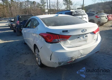 2013 Hyundai Elantra Limited z USA, uszkodzony, nr VIN 5NPDH4AE5DH384247
